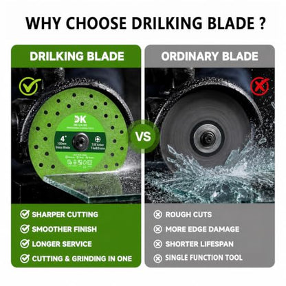 4-1/2 inch Tile Cutter Glass Cutting Disc for Angle Grinder Porcelain Rock Jade Glass Crystal Ceramic Marble Cutting Tools Grinding disc (3, 115mm)