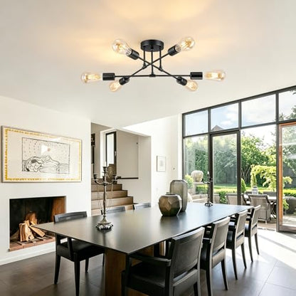 6 Lights Sputnik Chandelier