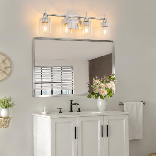 4 Light Modern Bathroom Vanity Light (4-light / Brushed Nickel)