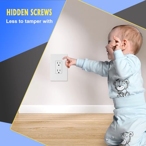 4 Gang Midsize Screwless Switch Plate (4 Gang)