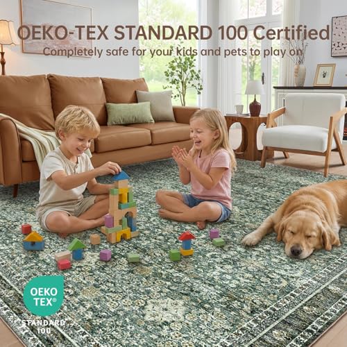 Round Rug 8ft (Dark Green / 8' (Round))