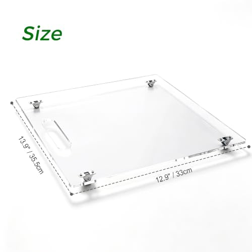 Acrylic Appliance Slider with Rubber Wheels