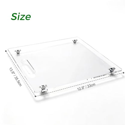 Acrylic Appliance Slider with Rubber Wheels