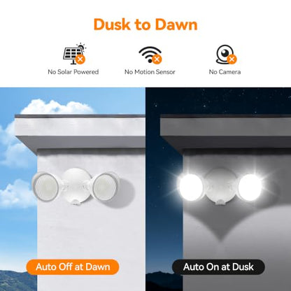 45W 5500LM Dusk to Dawn Flood Lights Outdoor