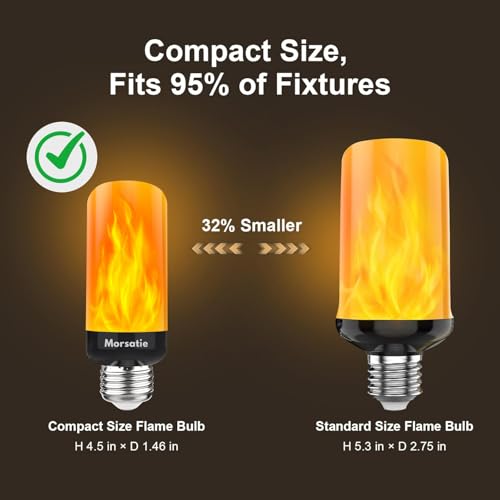 Upgraded LED Flame Light Bulbs