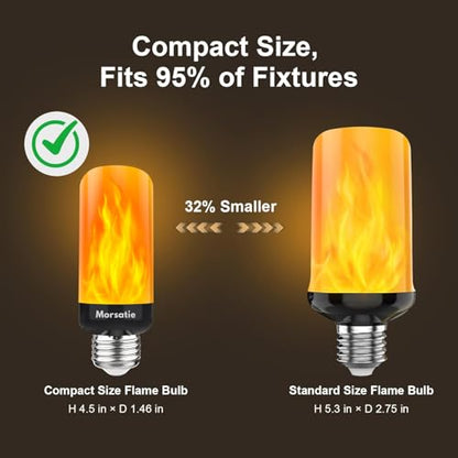 Upgraded LED Flame Light Bulbs