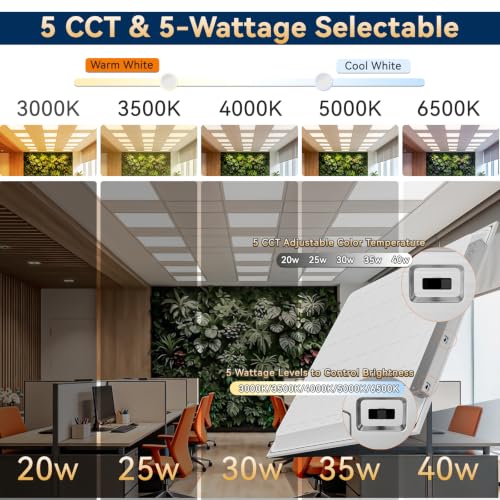 4 Pack 2x4 LED Flat Panel Light
