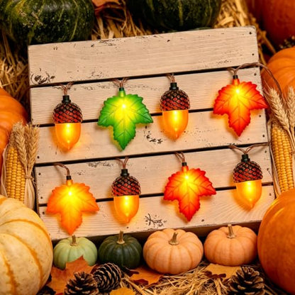 Fall String Lights LED Battery Operated Lights