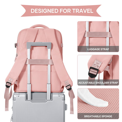 Large Travel Backpack For Women Men (Pink / 25 liters)