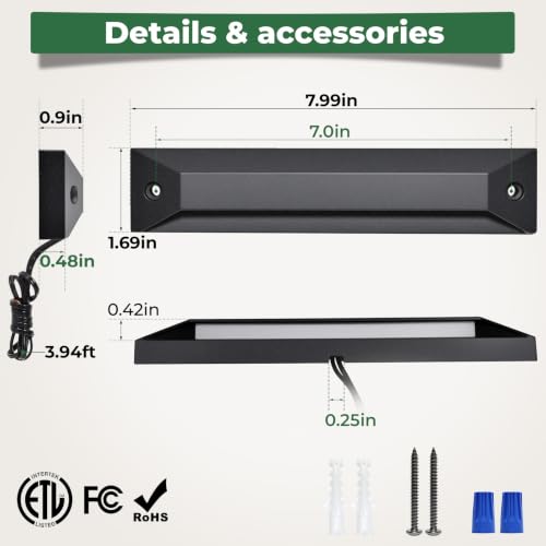 8 Inch Low Voltage LED Step Lights