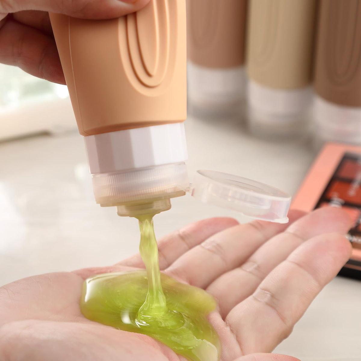 Travel Bottles for Toiletries (Cream-3oz)