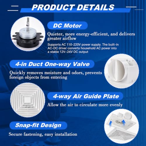 Bathroom Exhaust Fan without Light
