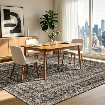 Washable Area Rug 8×10 for Living Room (Copper / 8' x 10' (Rectangular))