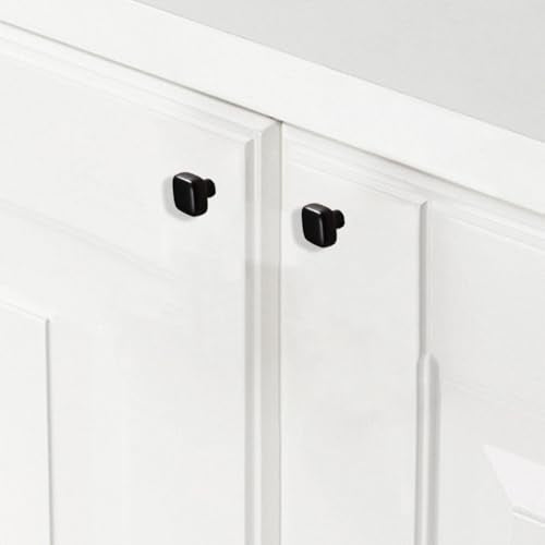 6 Pack Gold Cabinet Knobs 1.18" Brushed Gold Drawer Knobs Zinc Alloy Single Hole Square Pulls for Dresser 30mm Round Cupboard Handles for Kitchen Wardrobe Bathroom Hardware