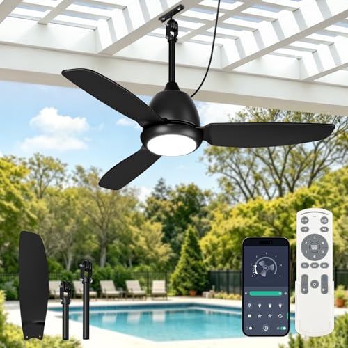 Outdoor Ceiling Fans with Light for Patios