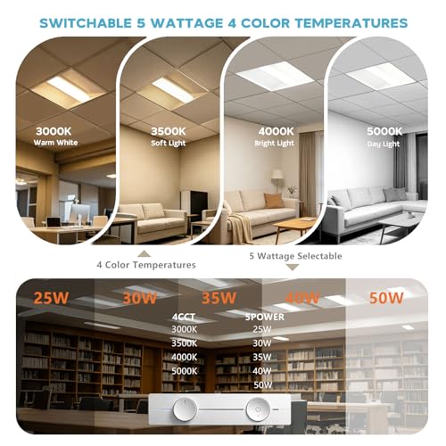 2x2 2×4 LED Troffer Light