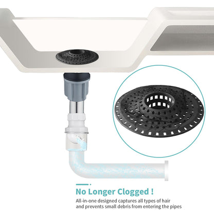 Bathtub Drain Hair Catcher (‌dark Black)