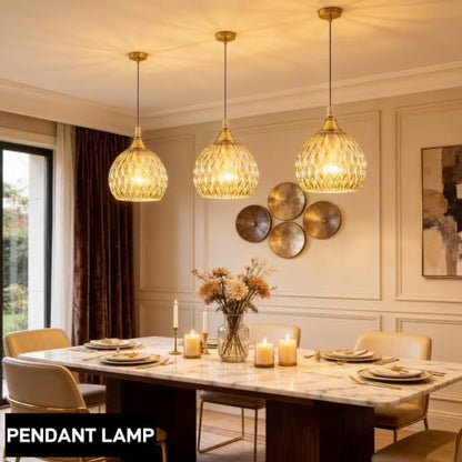 Globe Ripple Glass Lamp Shade