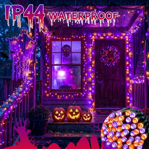 Orange Purple Halloween Lights