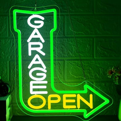 Dad's Garage Neon Sign for Wall Decor Garage LED Sign for Car Barn Workshop Birthday Gifts for Men