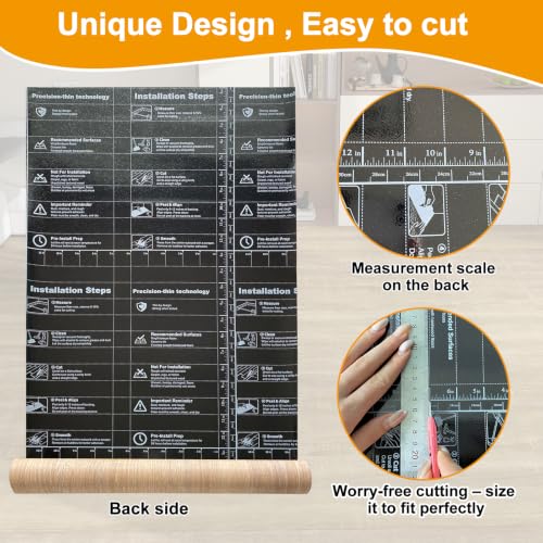 Dark Wood Peel and Stick Floor Tiles