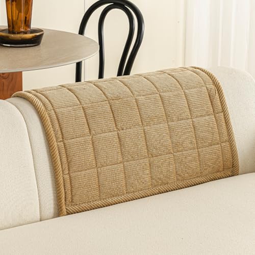 Couch Covers for Sectional Sofa (Light Brown / 1PC/35"X35")