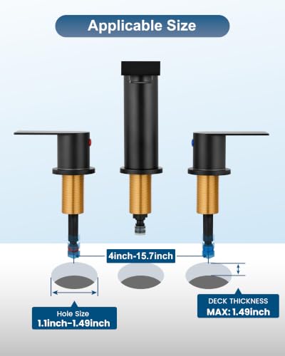 3 Hole Bathroom Faucet