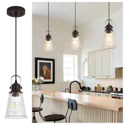 Glass Pendant Lights Kitchen Island
