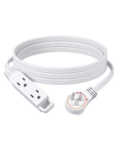 360° Rotating Flat Plug Extension Cord