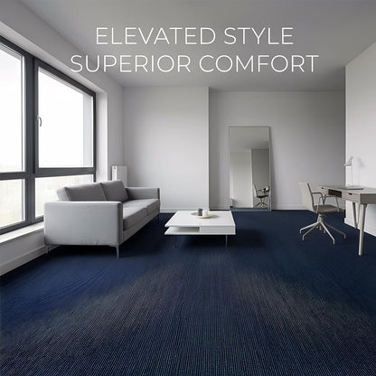 32 Pieces of Carpet 20x20 inch Square Carpet Tiles (Light Blue-07)