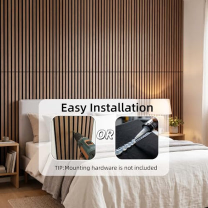 3D Wood Slat Acoustic Wall Panels