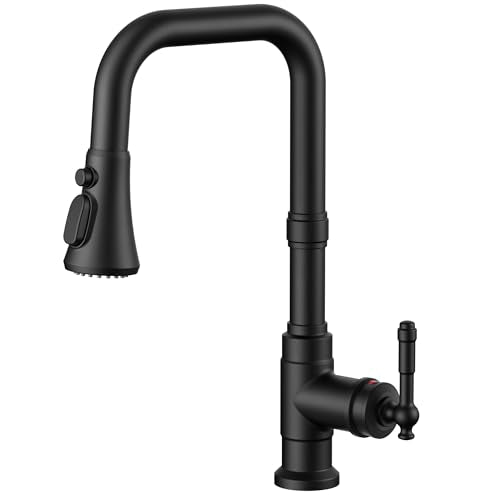 Vintage Kitchen Sink Faucet with Pull Down Sprayer
