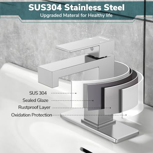 Single Handle Bathroom Sink Faucet