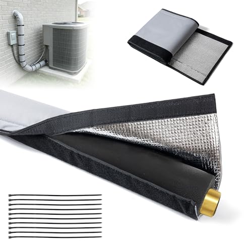5 Layers HVAC Copper Pipe Insulation Wrap Cover 78.7x10.63inch