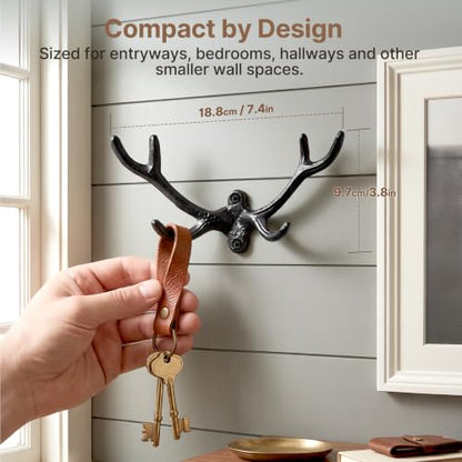 Cast Iron Antler Hook