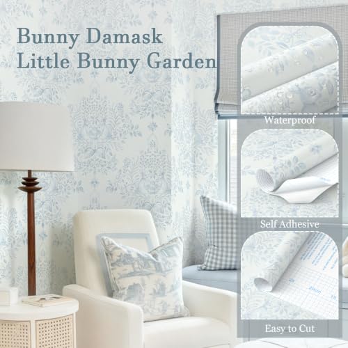 Damask Peel and Stick Wallpaper Geometric Contact Paper for Bedroom