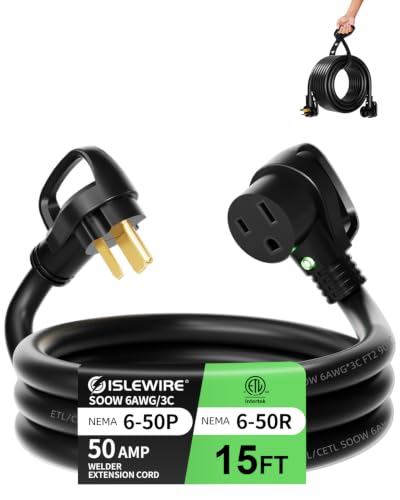 6 AWG 250V SOOW Welder Extension Cord