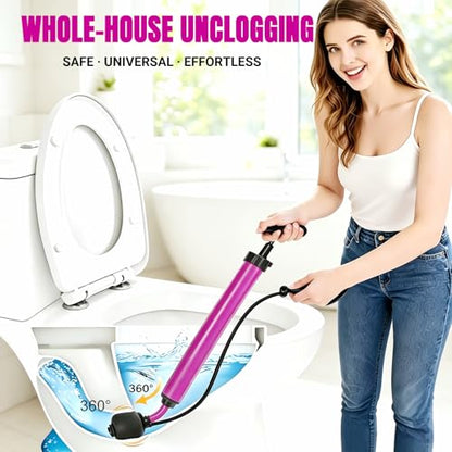 Manual Drain Unclogger (Purple)