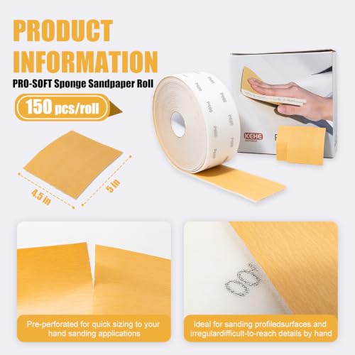 Premium Soft Hand Sanding Sheets Roll