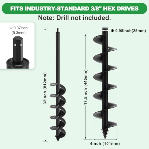 Auger Drill Bit for Planting Drill Auger for 3