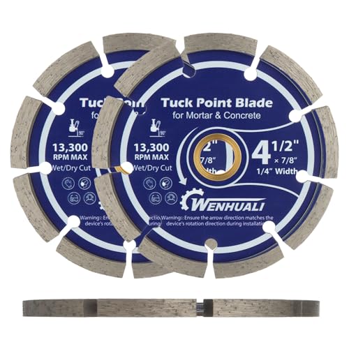 4.5" Diamond Tuck Point Blade for Concrete 2 Pack 7 (1/4" Thick)