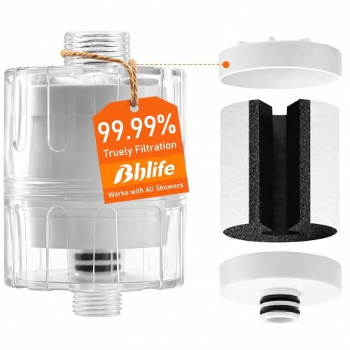 NSF Tested Transparent Shower Filter for Hard Water with Cartridge