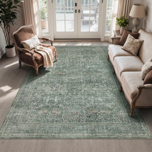 8x10 Area Rugs for Living Room (Moss Green / 8' x 10' (Rectangular))
