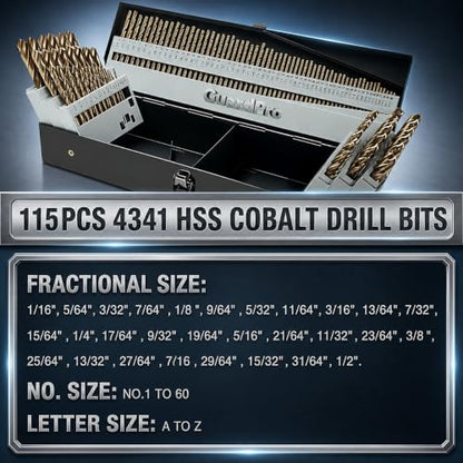 Cobalt Drill Bit Set