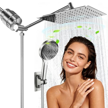 High Pressure Rain Showerhead Combo Handheld Shower Spray Set Shower Stalls Must Have