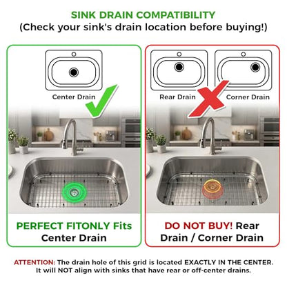 Stainless Steel Detachable Kitchen Sink Protector Grid