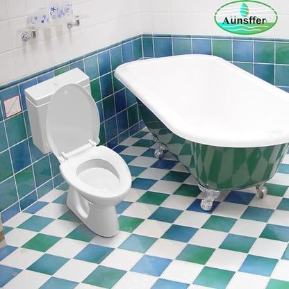 Toilet Seat Elongated (White / Elongated 18.5inch 2 PACK)