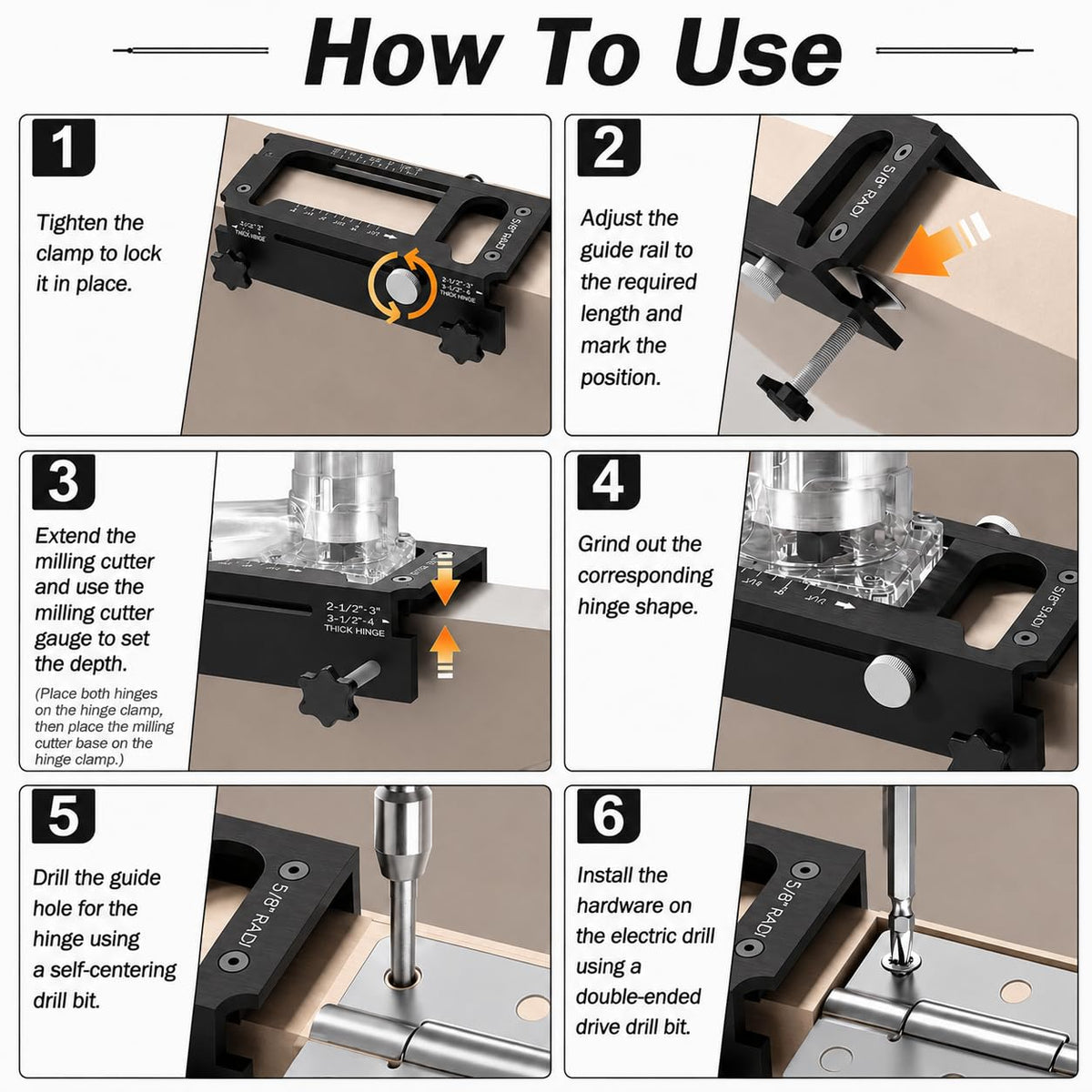 Door Hinge Jig (Black)
