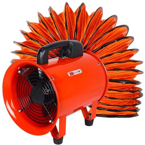 8 Inch Industrial Portable Air Blower Ventilator with Hose