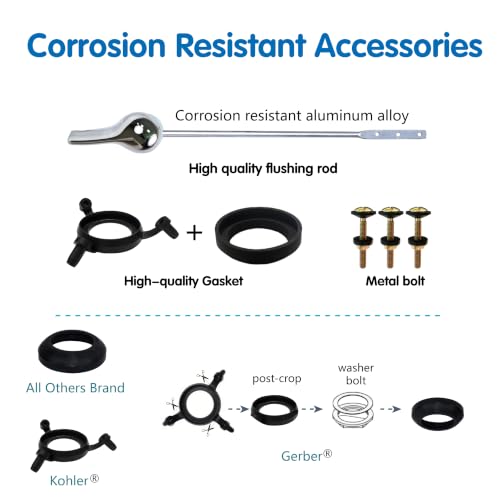 Toilet Flapper Replacement Kit for 2